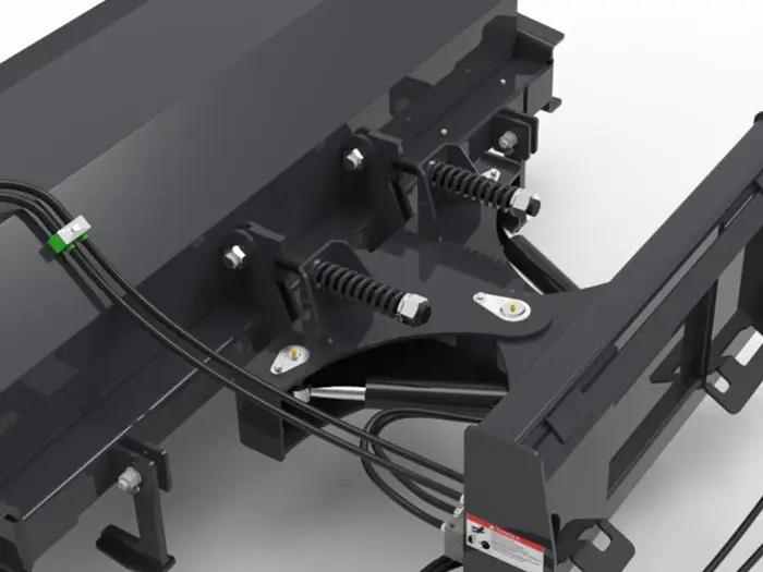 72" Wolverine HD Skid Steer Angle Brush Skid Steer Attachment by Wolverine