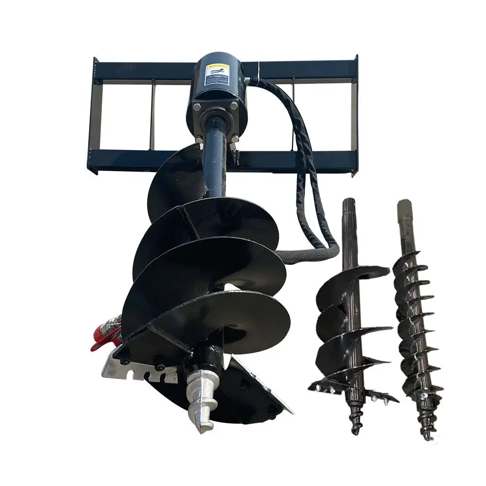 AGT Hydraulic Auger for Skid Steer with 3 Bits by AGT