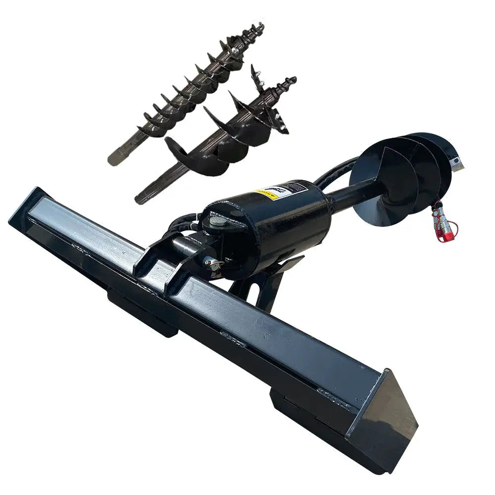 AGT Hydraulic Auger for Skid Steer with 3 Bits by AGT