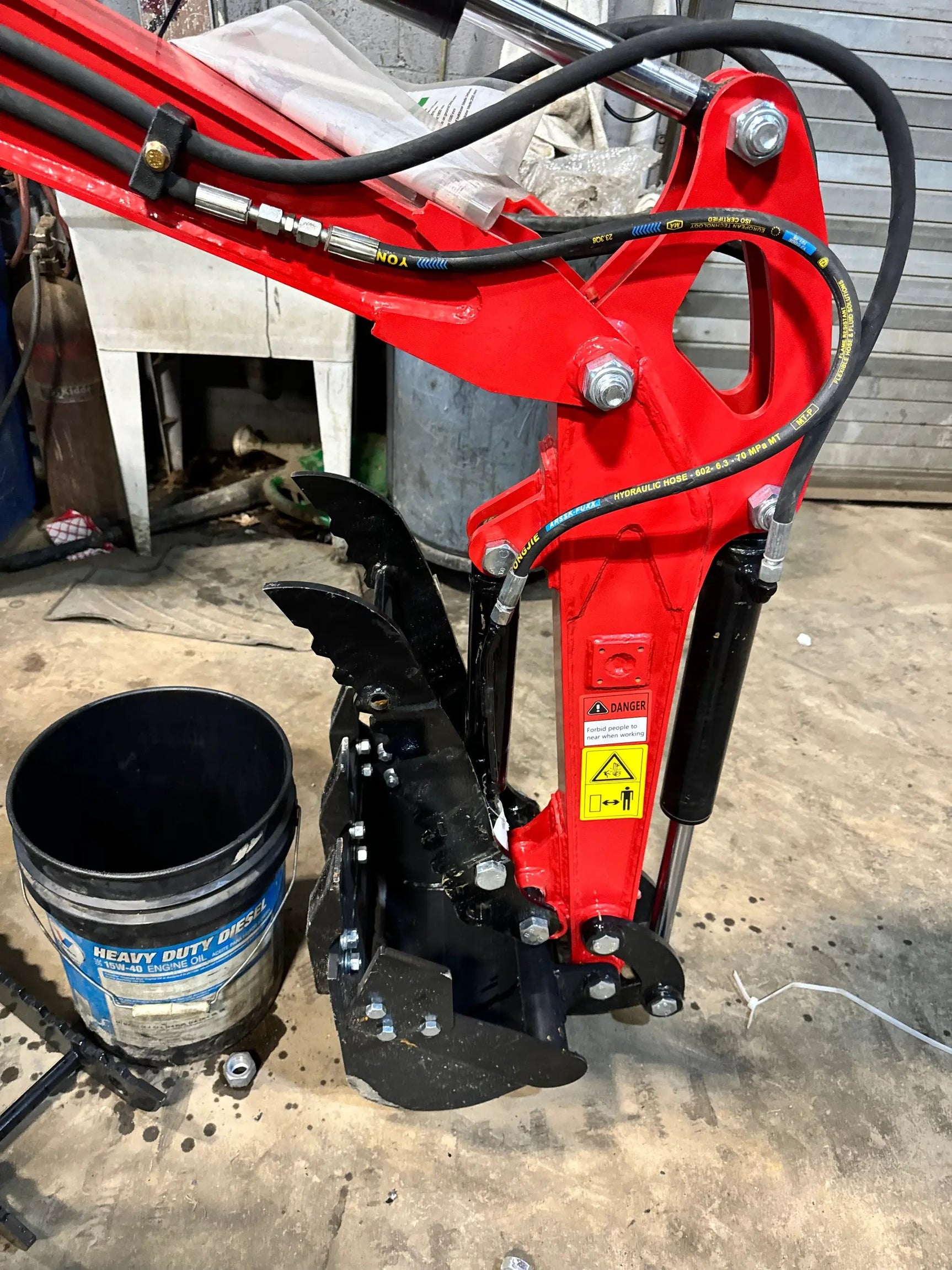Hydraulic Thumb Attachment for 1-Ton Mini Excavator by MIVA