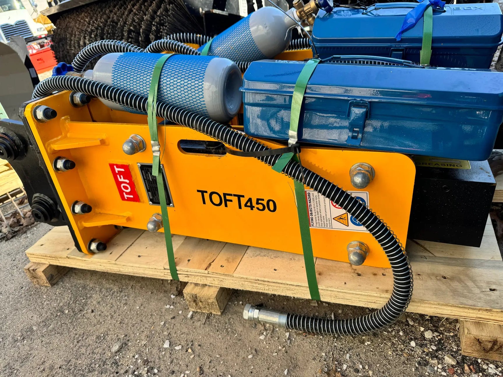 TOFT 450 HAMMER BREAKER ATTACHMENT FOR EXCAVATOR CAT 302 PC35 by Toft