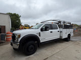 2019 Ford F550 XL Crew Cab 4X4 Power Stroke Diesel Utility Truck