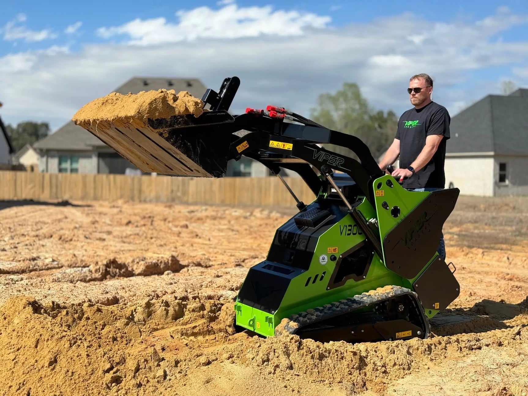 2025 Viper V1300X Mini Skid Track Loader by Viper Loader