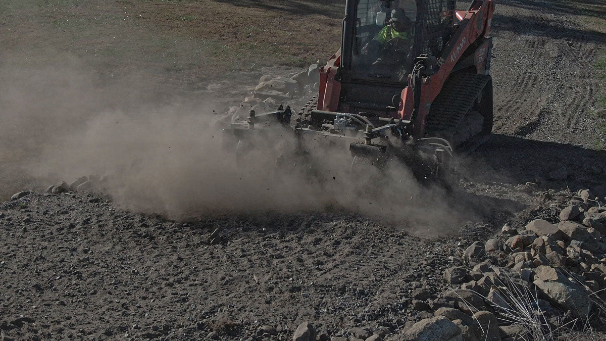 VIRNIG POWER RAKE SOIL CONDITIONER FOR SKID STEER