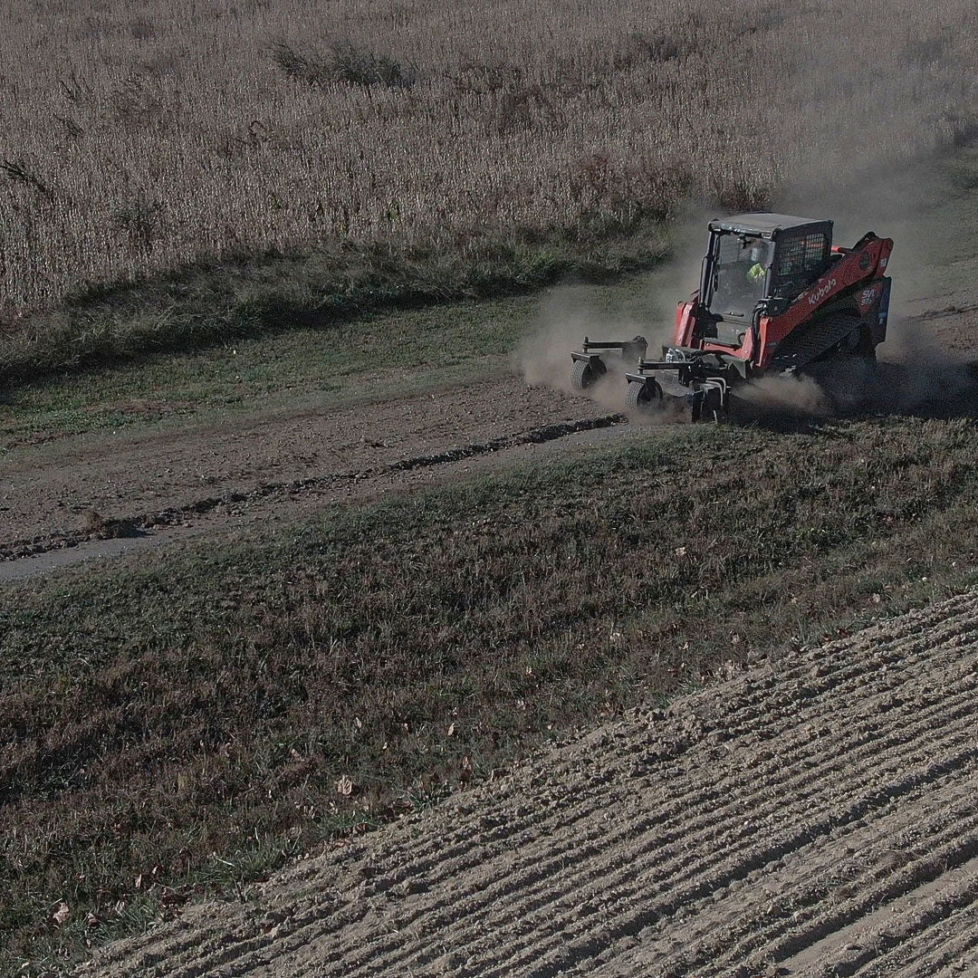VIRNIG POWER RAKE SOIL CONDITIONER FOR SKID STEER