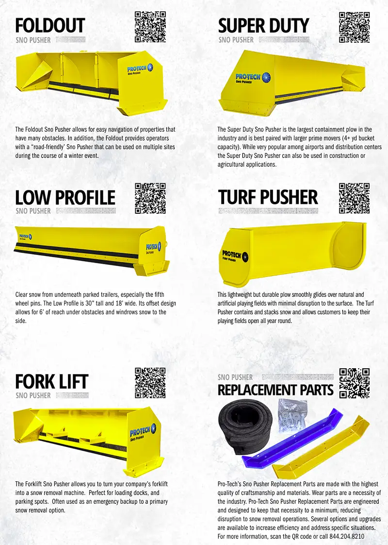 8' PRO-TECH SNOW PUSHER MADE IN USA 10YR WARRANTY by PRO-TECH