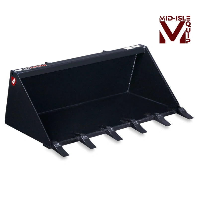 VIRNIG 44" HIGH-CAPACITY BUCKET WITH TEETH FOR MINI SKID STEER