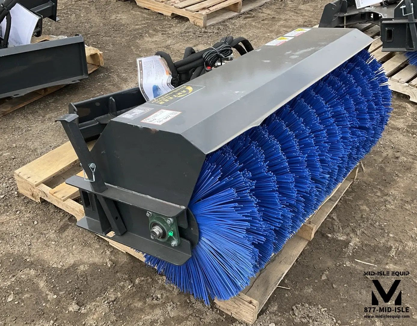 48" Arteer Equipment Sweeper Angle Broom for Mini Skid Steer by Arteer Equipment