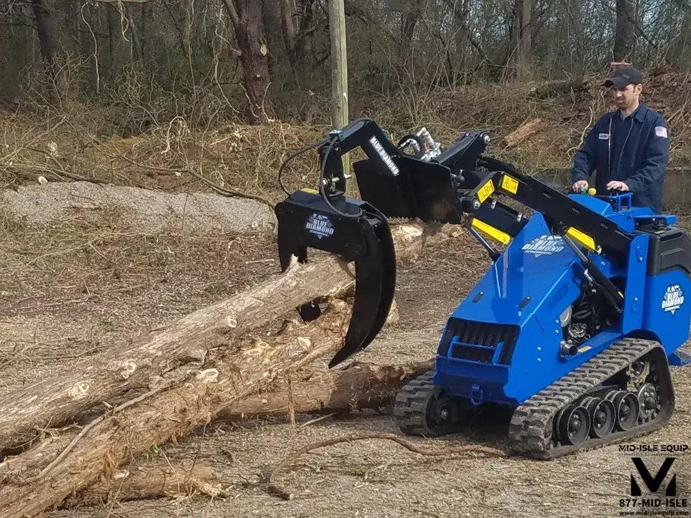 BLUE DIAMOND MINI ROTATING LOG GRAPPLE BRANCH MANAGER by Blue Diamond Attachments