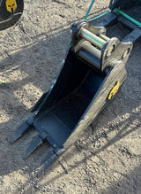 Excavator trenching bucket attachment by Trojan, 12-inch, for Cat 303/304