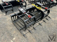 All-Star 72-Inch skid steer grapple bucket with teeth, set of 3 by Mid-Isle Equipment, black steel.