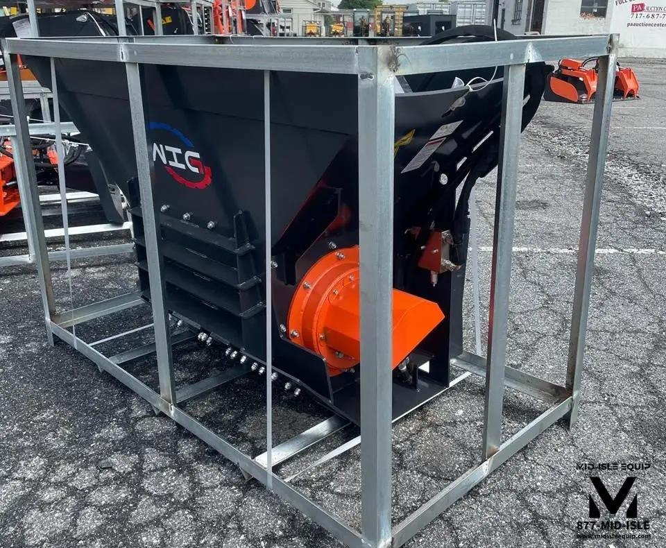 72" SKID STEER MATERIAL CRUSHER ATTACHMENT BLOCK CRUSHER by WIG