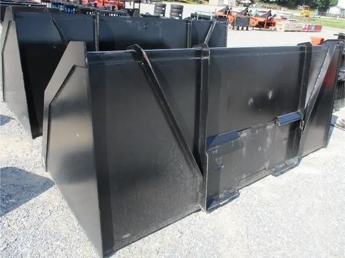 101" HIGH CAPACITY SKID STEER BUCKET FOR MULCH, SNOW, MANURE by Mid-Isle Equipment