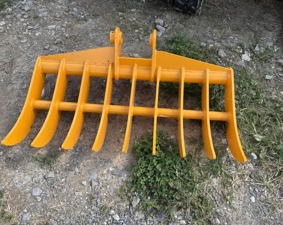 44" RAKE ATTACHMENT FOR MINI EXCAVATOR CAT 305 45MM PINS by Teran