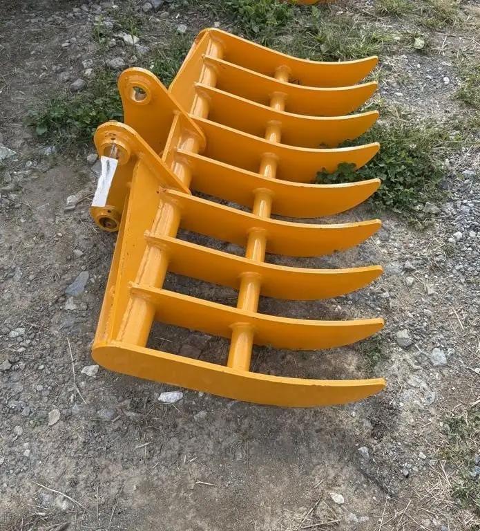 44" RAKE ATTACHMENT FOR MINI EXCAVATOR CAT 305 45MM PINS by Teran