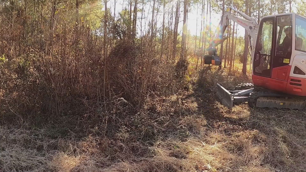 NEW 36" EXCAVATOR MULCHING ATTACHMENT 5-8 TON