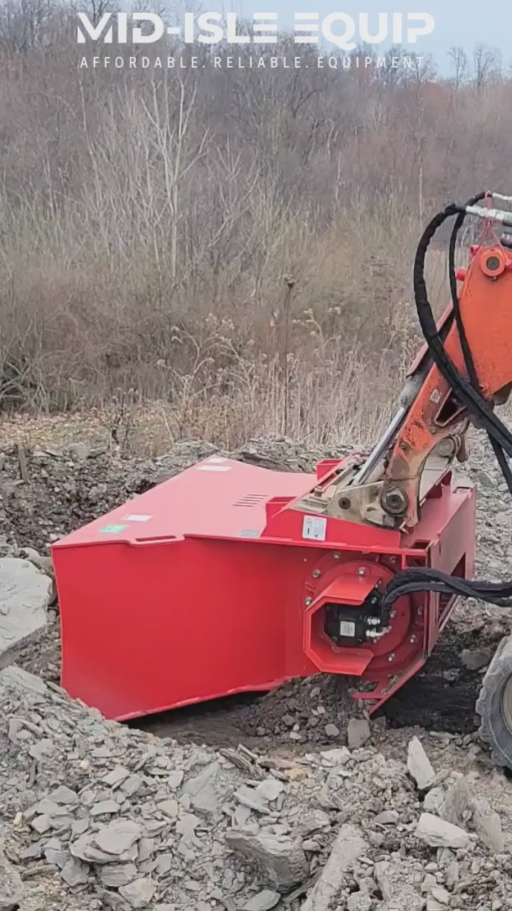 Raytree 72 Inch Concrete Block Crusher Attachment For Skid Steer