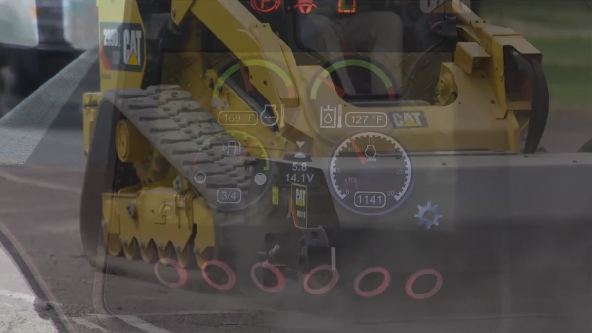CATERPILLAR BU118 SKID STEER POLY BROOM WITH BUCKET