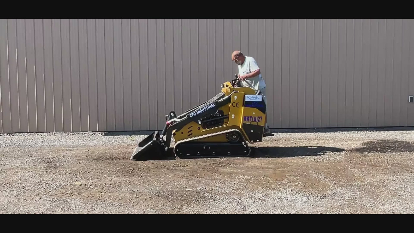 2026 CFG KKT27 Kubota Diesel Mini Skid Steer Loader With 1000 LB Lift